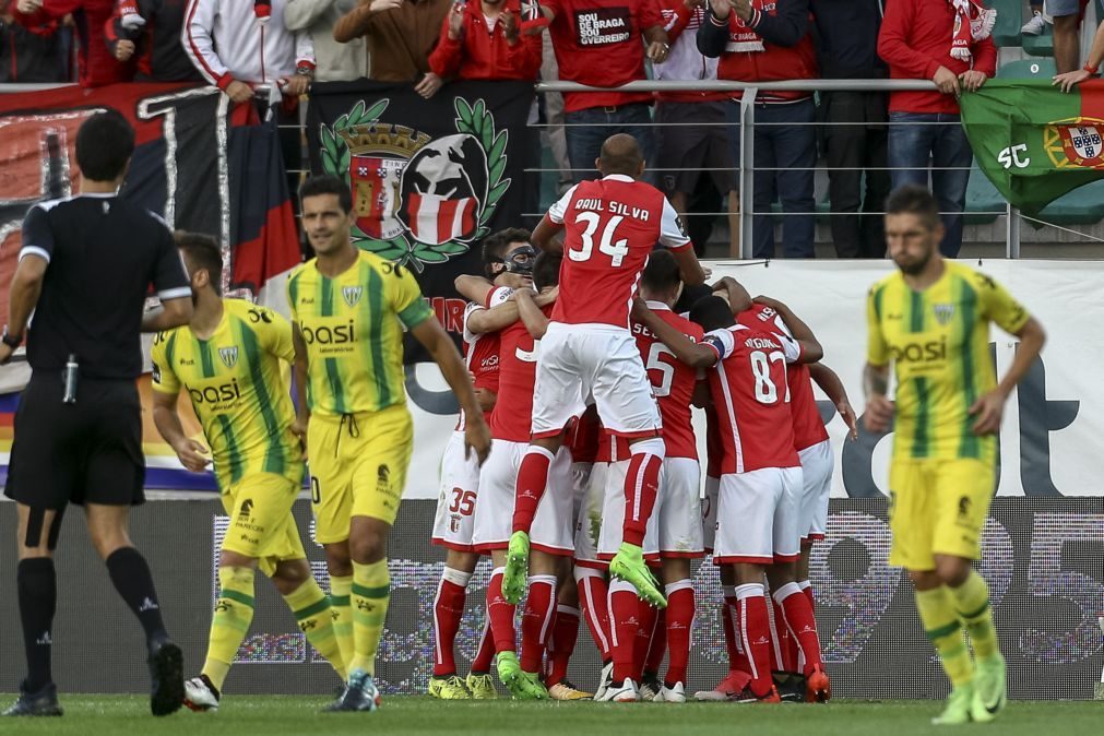 Sporting de Braga vence em Tondela e sobe a quinto na Liga