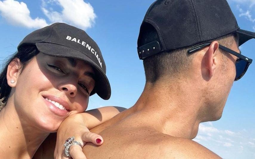 Georgina Rodriguez e Cristiano Ronaldo namoram em Lisboa