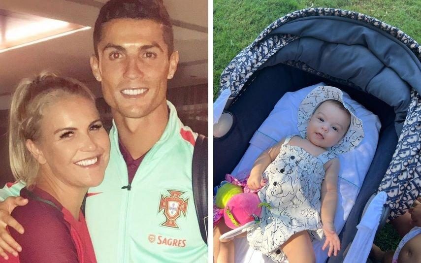 Katia Aveiro mostra imagens raras de Cristiano Ronaldo com Bella Esmeralda