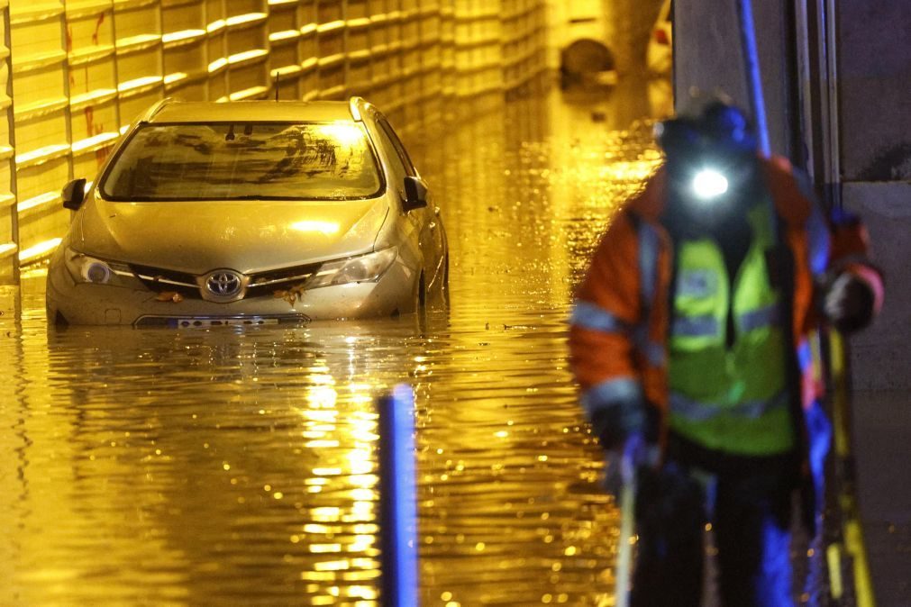 Três túneis em Lisboa encerrados por prevenção devido ao mau tempo