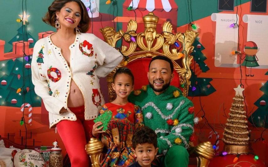 Chrissy Teigen e John Legend - Partilham divertido postal de Natal