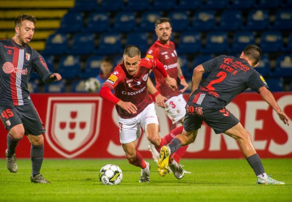 Sporting de Braga vence Santa Clara e sobe provisoriamente a segundo da I Liga