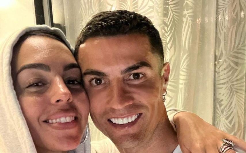 Cristiano Ronaldo Georgina Rodríguez mostra especial homenagem ao jogador... nas alturas!