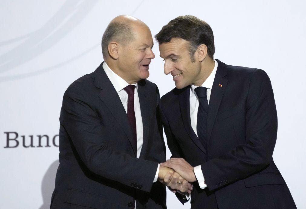 França e Alemanha reiteram apoio à Ucrânia após encontro entre Macron e Scholz