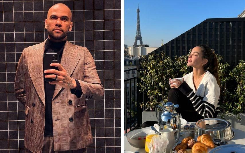 Mulher de Dani Alves 'foge' para Paris após visita à prisão