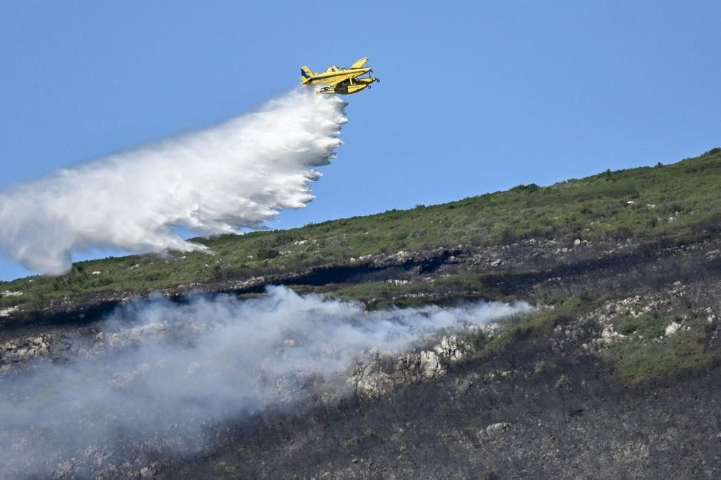 Dominado fogo na serra de Montejunto