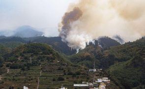 Noite ajudou no combate ao incêndio florestal em Tenerife