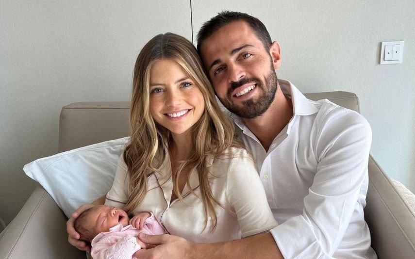 Bernardo Silva Nasceu a filha do jogador e Inês Degener Tomaz