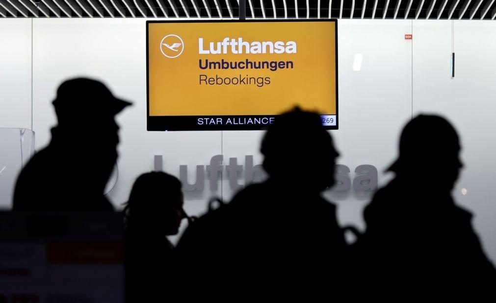 Pessoal de terra da Lufthansa na Alemanha faz greve de 24 horas na 4.ª  feira