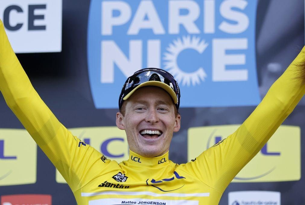 Matteo Jorgenson vence Paris-Nice ao integrar fuga com 'vice' Remco Evenepoel