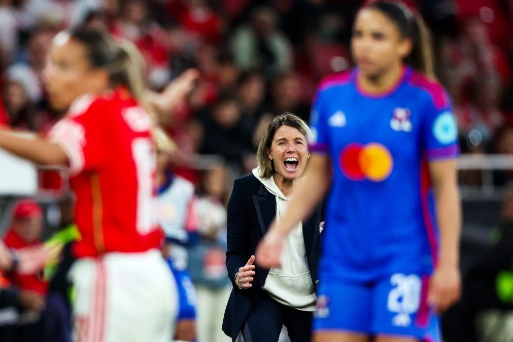 LC feminina: Treinadora do Lyon espera Benfica 