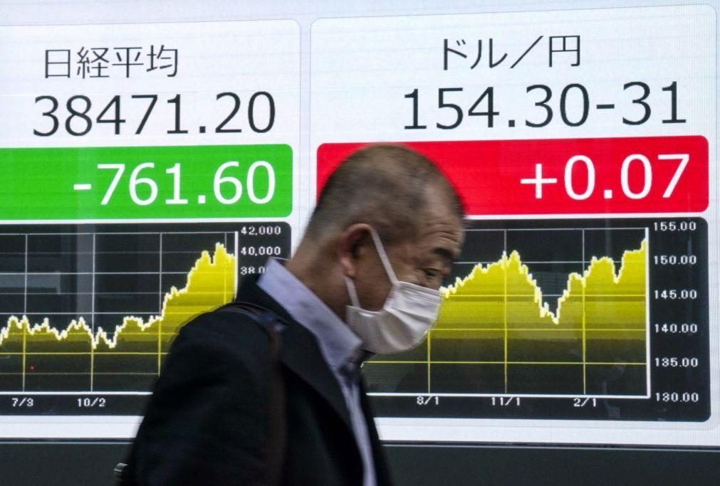 Bolsa de Tóquio fecha a perder 0,34%
