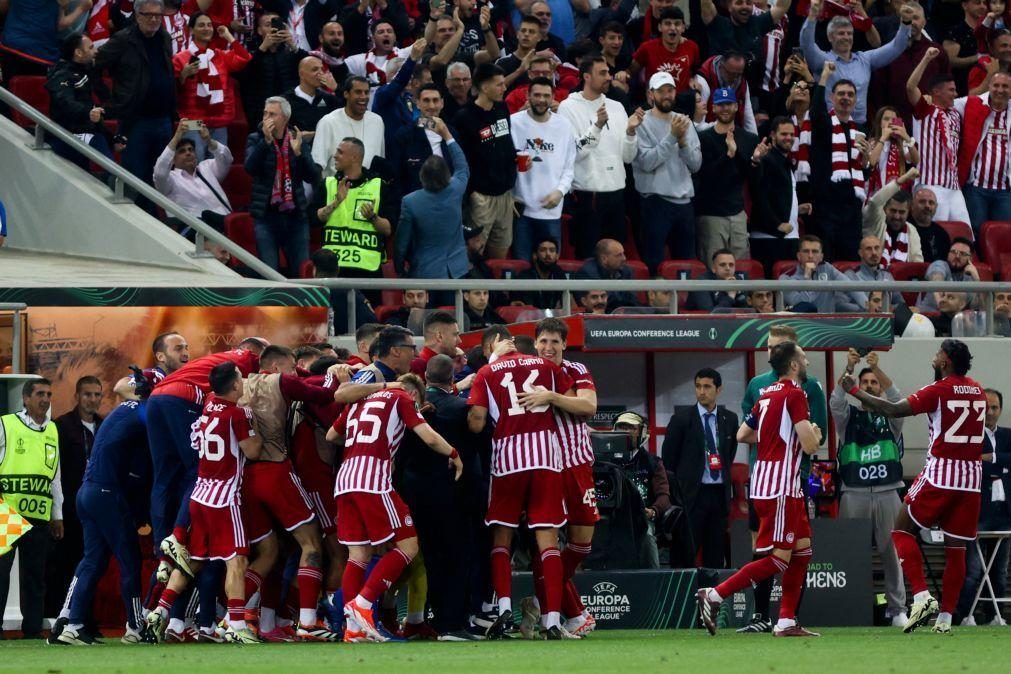 Olympiacos apura-se para a final da Liga Conferência Europa de futebol