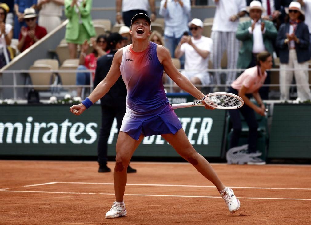 Polaca Iga Swiatek conquista torneio pela quarta vez Roland Garros