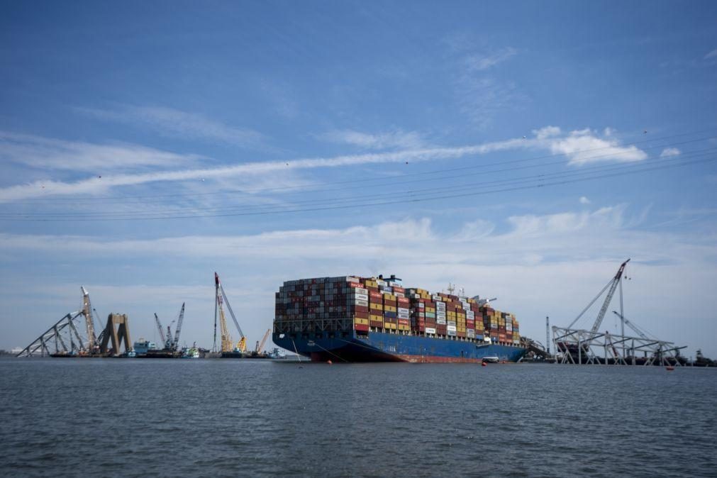 Desbloqueado acesso ao porto de Baltimore dois meses e meio após queda de ponte