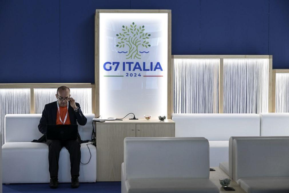 Ucrânia e Médio Oriente dominam cimeira do G7 em Itália