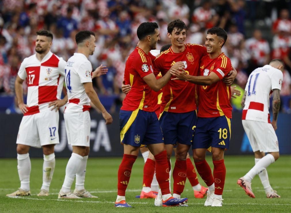 Espanha vence Croácia no jogo de abertura do Grupo B do Euro2024