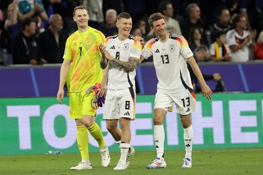 Alemanha e Suíça procuram segunda vitória rumo aos 'oitavos' de final do Euro2024