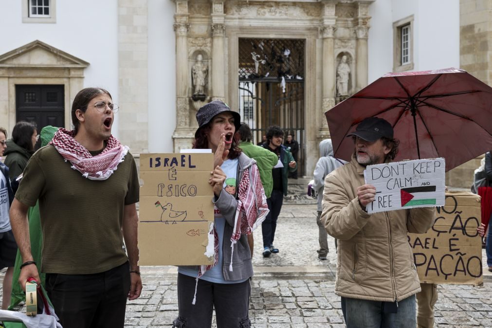 Estudantes em Coimbra exigem à Universidade que defenda cessar-fogo em Gaza