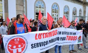 Trabalhadores das oficinas da CP no Norte protestam contra discriminação na contratação