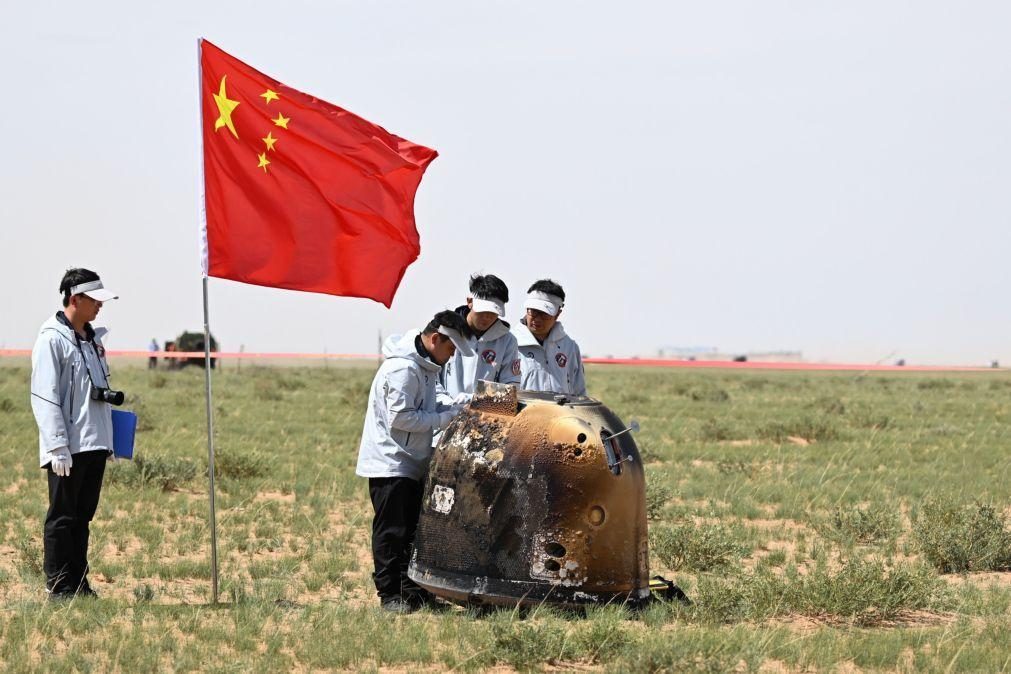 Sonda lunar chinesa regressa com amostras inéditas do lado mais distante da Lua