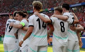 Euro2024: Áustria é a nona seleção apurada para os oitavos de final