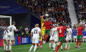 Euro2024: Portugal e Eslovénia empatados após primeira parte do prolongamento