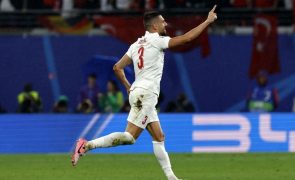 'Bis' do ex-'leão' Demiral elimina Áustria e coloca Turquia nos quartos do Euro2024