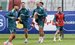 Seleção portuguesa na máxima força para defrontar França nos 'quartos' do Euro2024