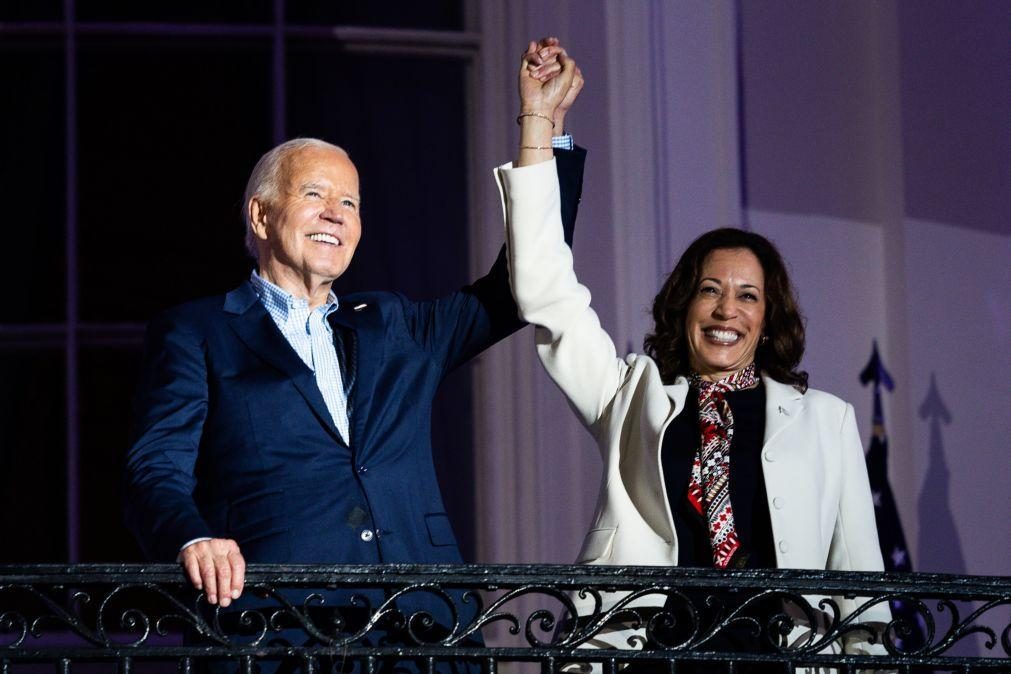 Joe Biden apoia vice-presidente Kamala Harris como candidata presidencial democrata