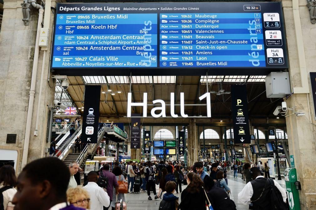 Vários comboios cancelados entre Paris e Londres devido à sabotagem em França