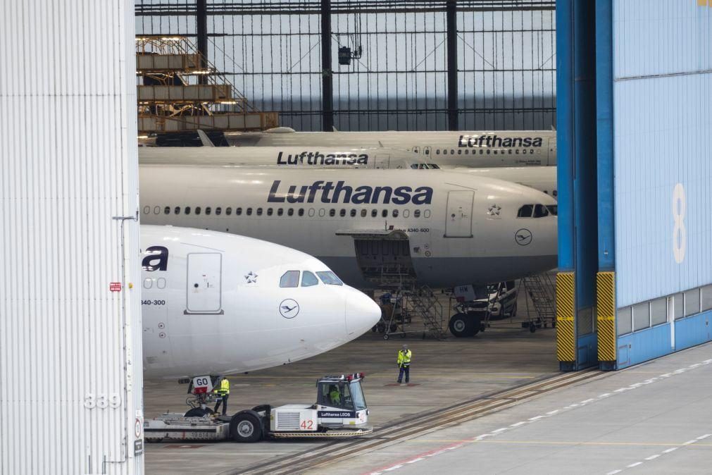 Grupo Lufthansa passa de lucro a prejuízo de 265 ME no 1.º semestre