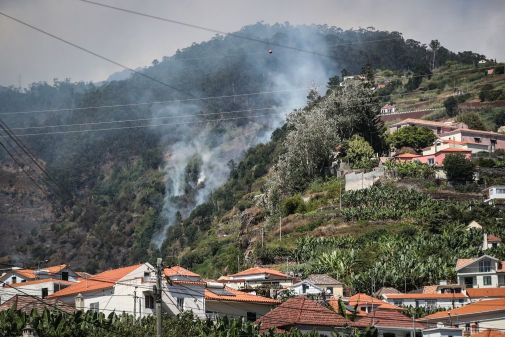 Incêndios/Madeira: Fogo na Ponta do Sol deverá ser debelado em breve -- Proteção Civil