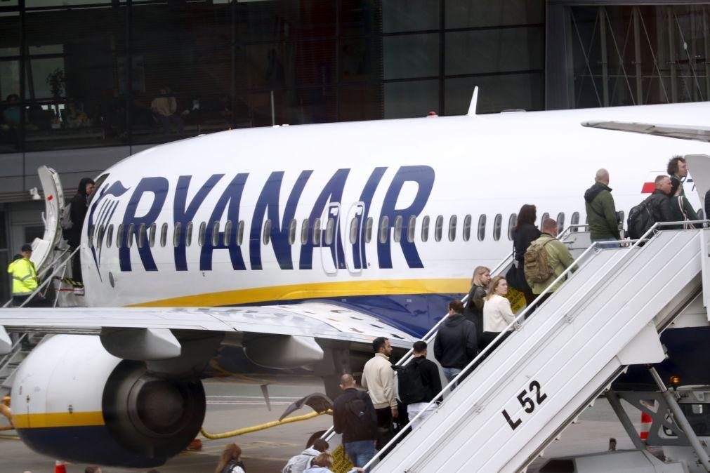 Passageiros transportados pela Ryanair aumentam 8% em agosto para 20,5 milhões