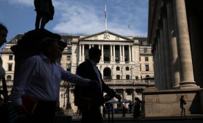 Banco de Inglaterra mantém taxas diretoras nos 5%