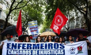 Enfermeiros manifestaram-se em Lisboa por valorização da carreira