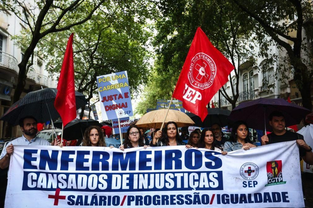 Enfermeiros manifestaram-se em Lisboa por valorização da carreira