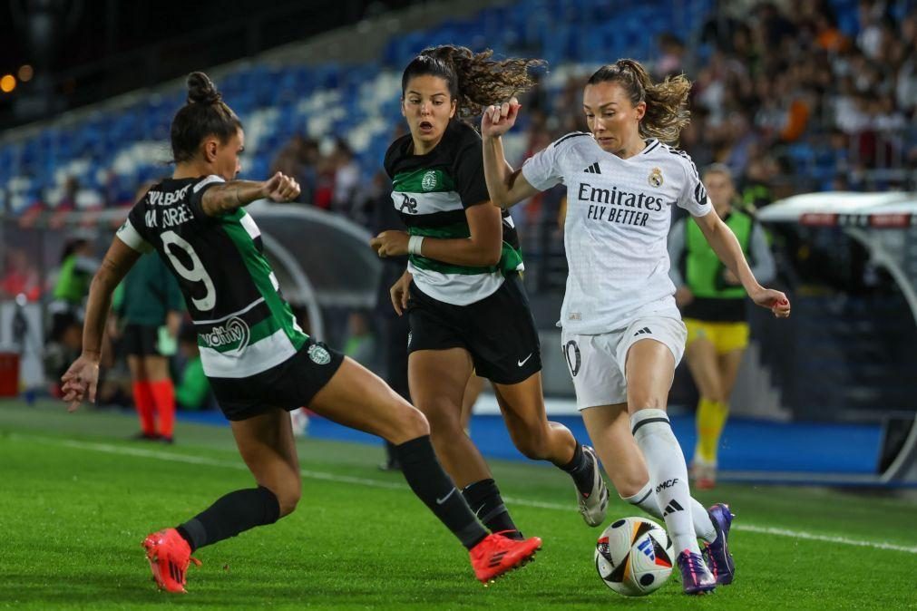 Sporting volta a perder com Real Madrid e é afastado da 'Champions' feminina