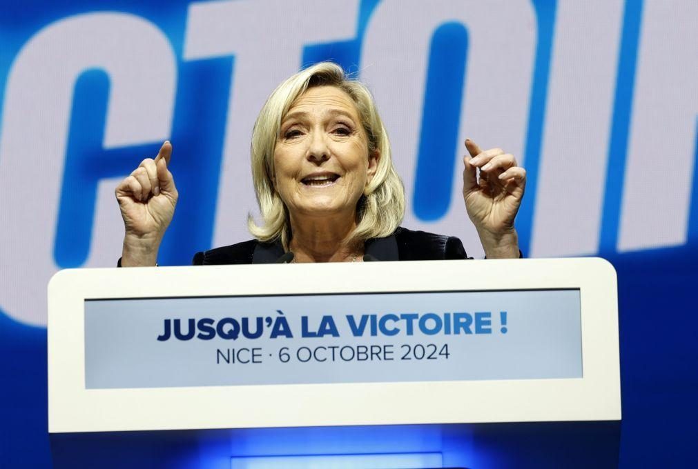 Marine Le Pen considera que haverá novas eleições antecipadas em França