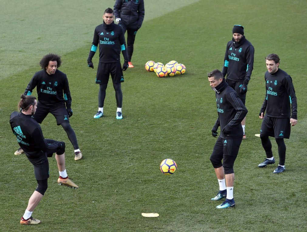 Ronaldo integrado no último treino do Real antes do embate com o FC Barcelona