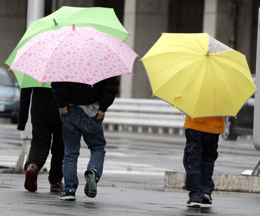 Cinco distritos sob aviso amarelo devido a chuva