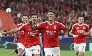 LC: Bah ausente do treino do Benfica na véspera do duelo com Bayern de Munique