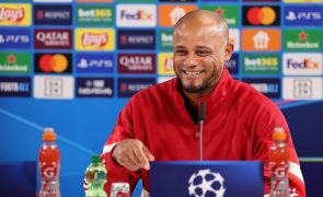 Kompany alerta para perigos do Benfica e acredita em boa noite do Bayern