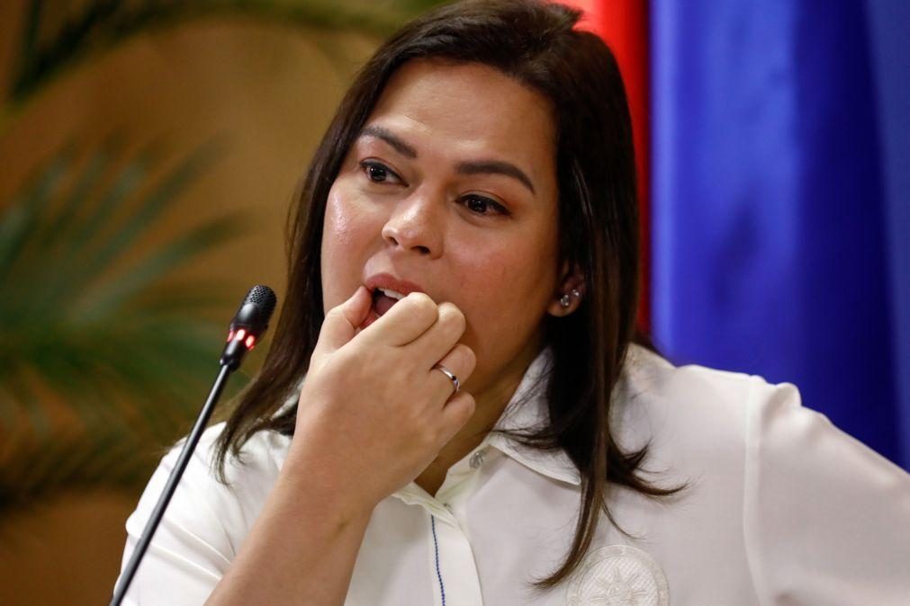 Vice-presidente filipina convocada para depor após alegada ameaça de morte contra líder