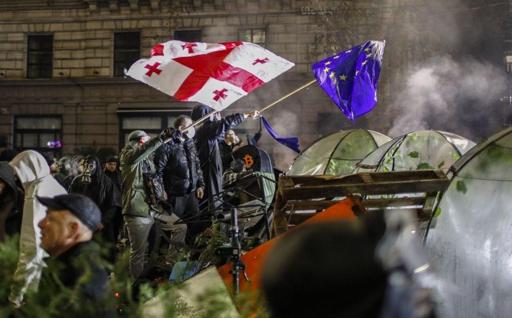 Mais de cem manifestantes detidos na Géorgia em manifestações pró-UE