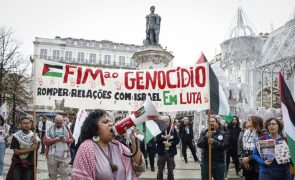 Centenas de manifestantes pedem em Lisboa a libertação da Palestina