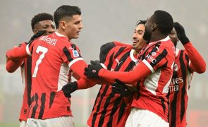 AC Milan regressa às vitórias na Liga italiana na receção ao Empoli