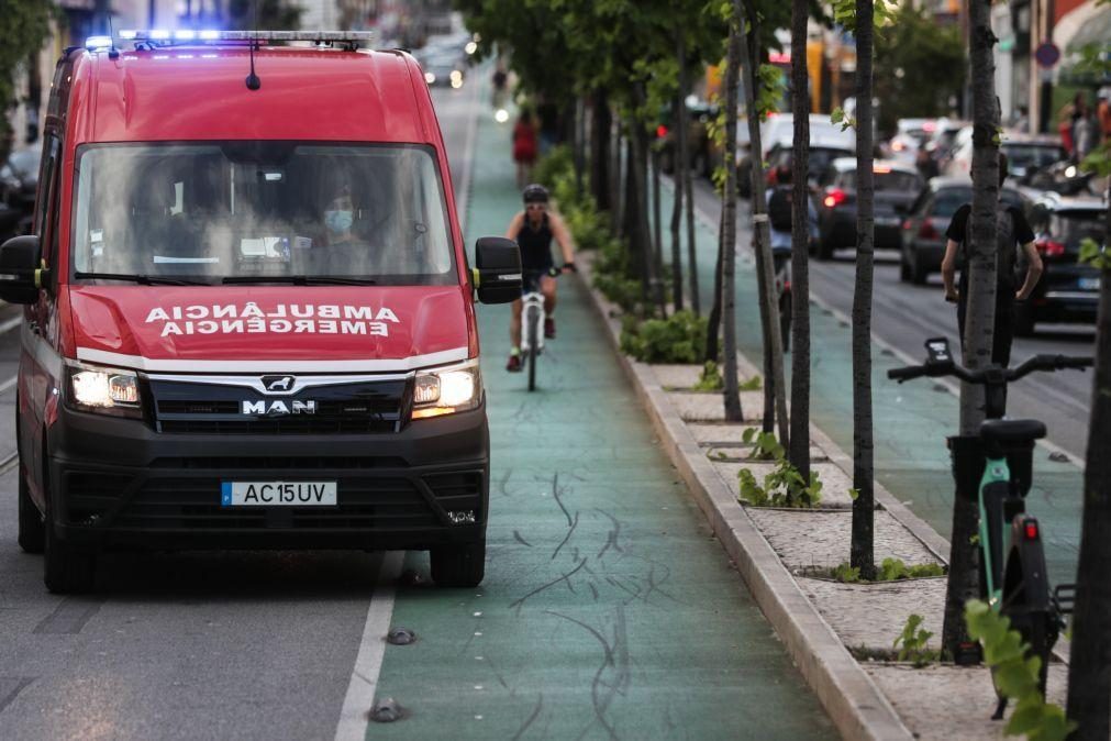 Emergência pré-hospitalar reforçada com 91 ambulâncias a partir de segunda-feira