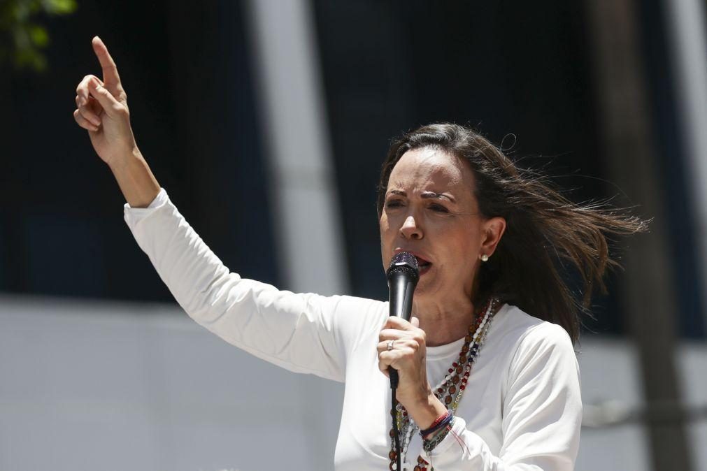 Maria Corina Machado diz que se aproxima o fim do regime na Venezuela