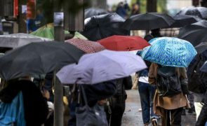 Seis distritos do norte sob aviso até quinta-feira devido à chuva